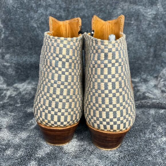 The Root Collective Espe Women’s Handmade Ankle Boots Chestnut Leather Size 11 - Picture 4 of 10